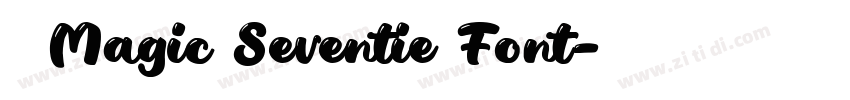 获取 Magic Seventie Font字体转换